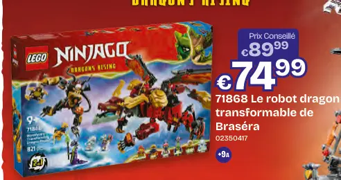 Offre: Le robot dragon transformable de Braséra