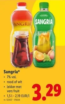 Promotie: Sangria