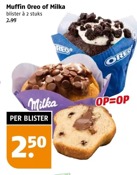Aanbieding: Muffin Oreo of Milka