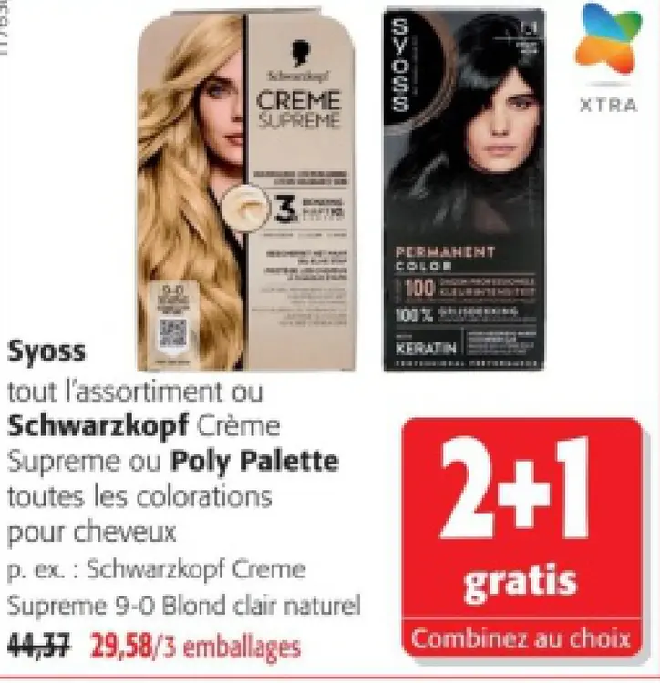 Offre: Syoss, Schwarzkopf ou Poly Palette