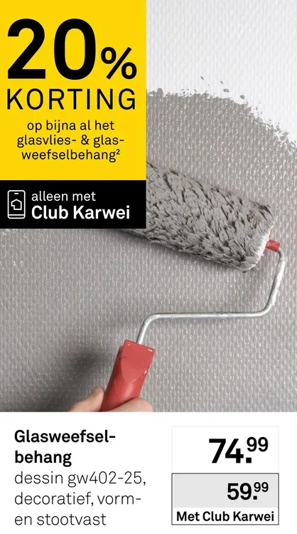 Aanbieding: Glasvlies- & glasweefselbehang