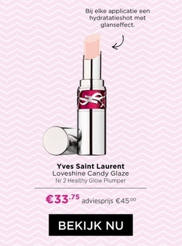 Aanbieding: Yves Saint Laurent Loveshine Candy Glaze Nr Healthy Glow Plumper