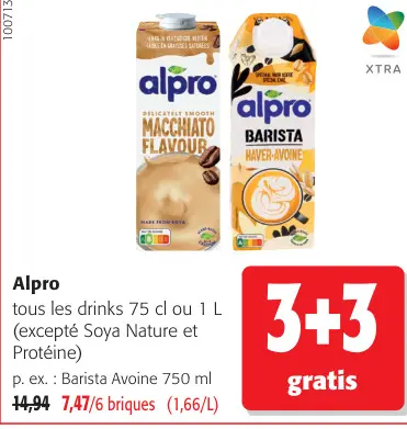 Offre: Alpro tous les drinks