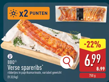 Promotie: Verse spareribs