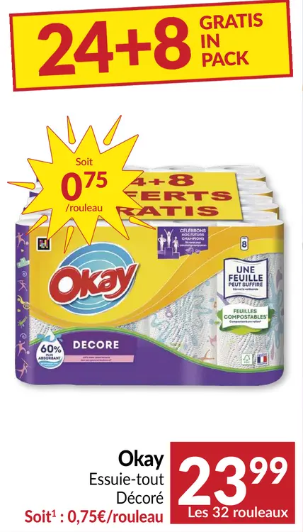 Offre: Okay Essuie-tout Décoré