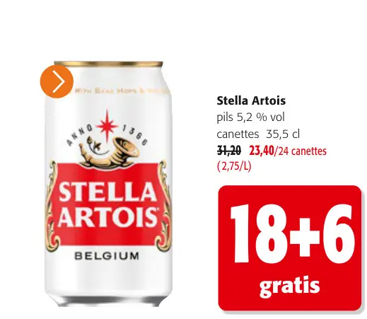 Offre: Stella Artois pils