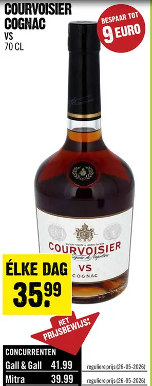 Aanbieding: Courvoisier VS Very Special Cognac 70 cl