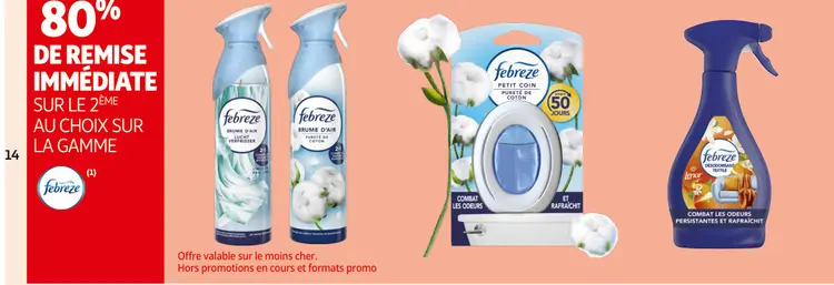 Offre: Febreze Air Mist and Textile Deodorizer