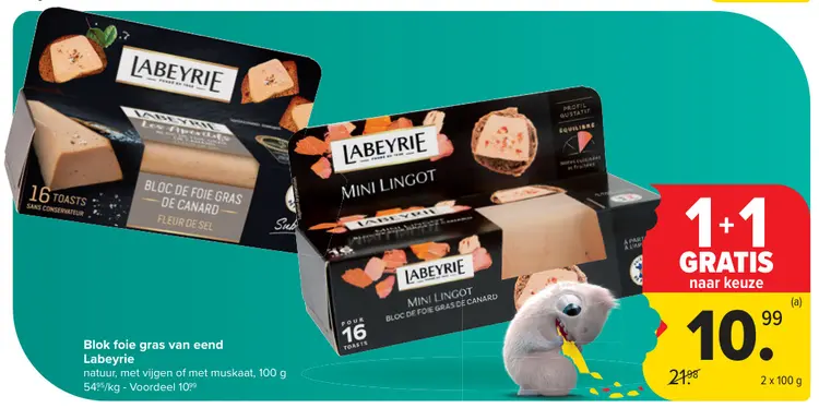Aanbieding: Blok foie gras van eend