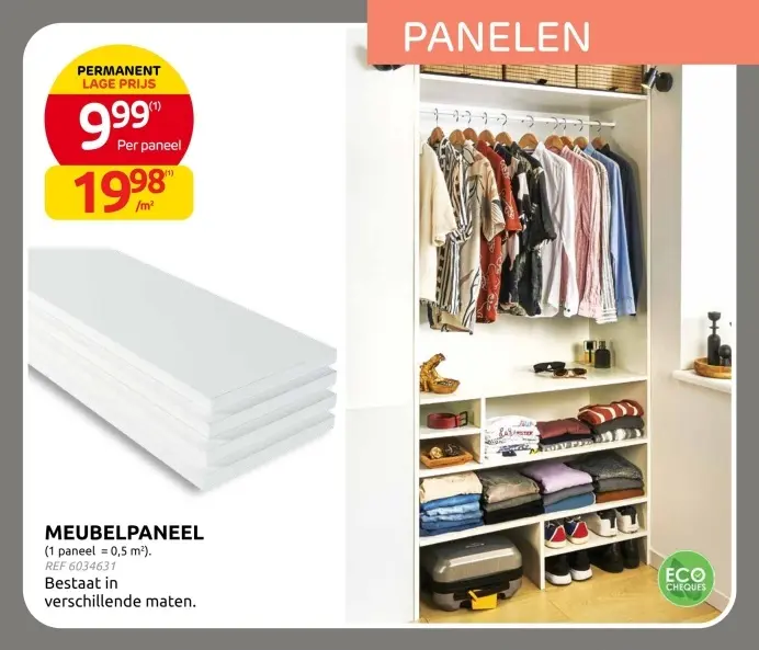 Promotie: Meubelpaneel