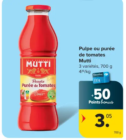 Offre: Pulpe ou purée de tomates