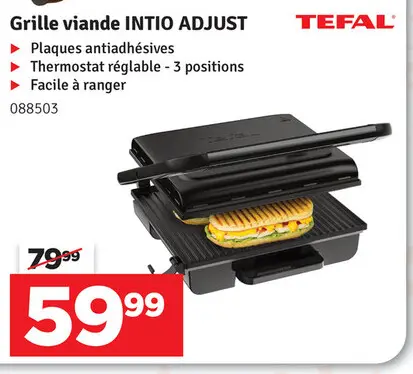 Offre: Grille viande INTIO ADJUST