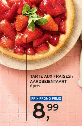 Offre: Tarte aux fraises / aardbeientaart