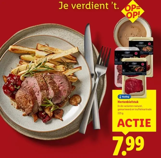 Aanbieding: Hertenbiefstuk