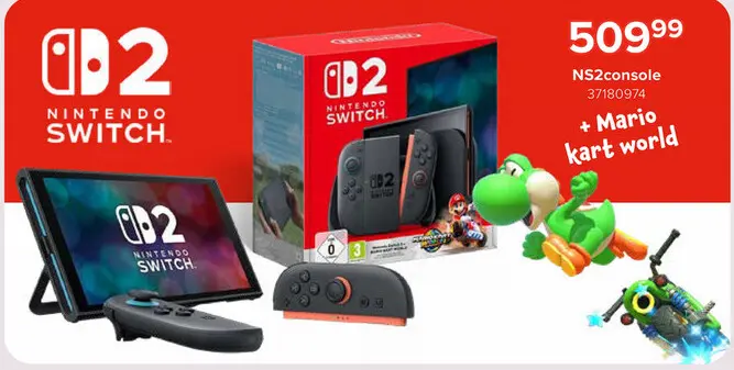 Offre: Nintendo Switch NS2console + Mario Kart World