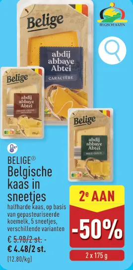 Promotie: Belgische kaas in sneetjes