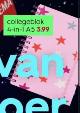 Aanbieding: collegeblok