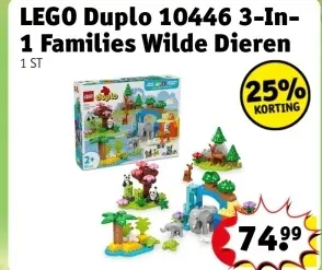 Aanbieding: Duplo 10446 3-In-1 Families Wilde Dieren