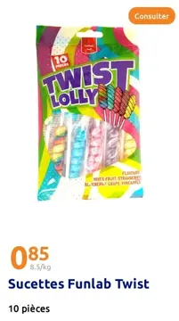 Offre: Sucettes Funlab Twist