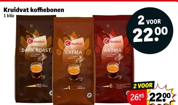 Aanbieding: Kruidvat koffiebonen