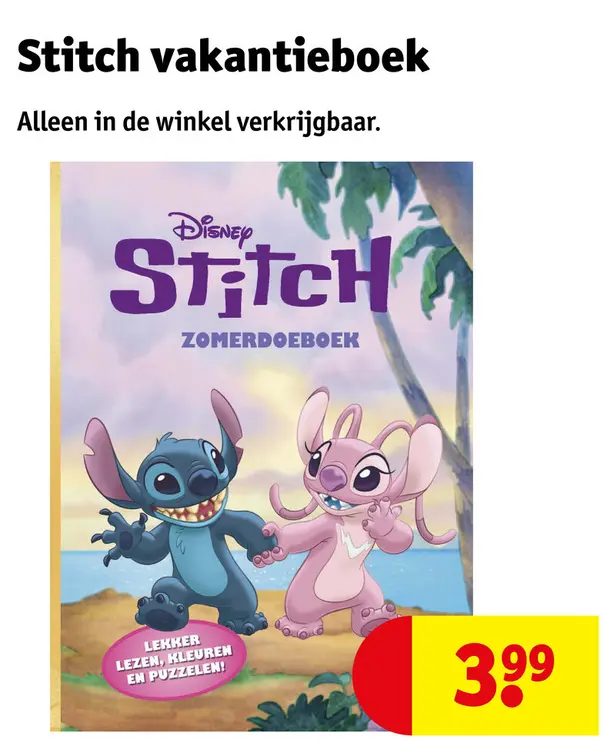 Aanbieding: Stitch vakantieboek