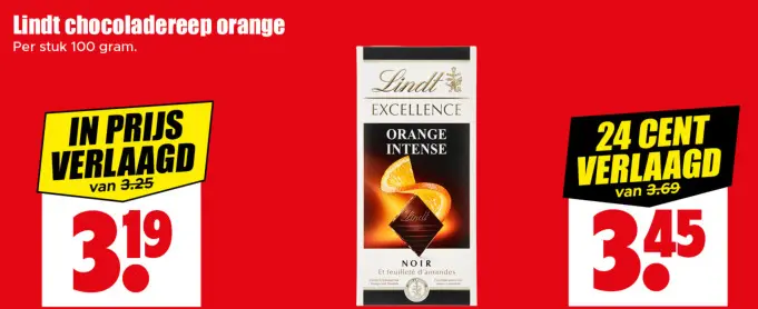 Aanbieding: chocoladereep orange