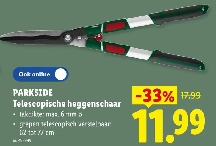 Promotie: PARKSIDE Telescopische heggenschaar