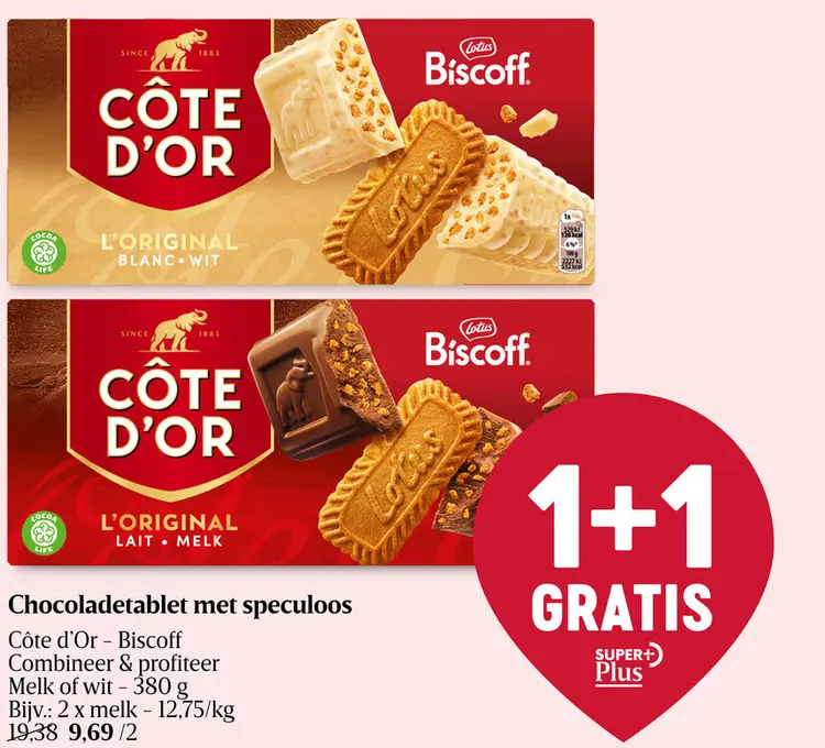 Aanbieding: Chocoladetablet met speculoos
