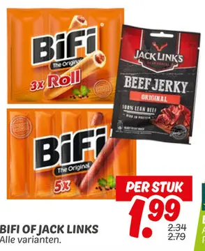 Aanbieding: BIFI OF JACK LINKS