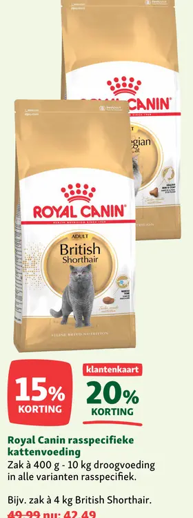 Aanbieding: Royal Canin rasspecifieke kattenvoeding