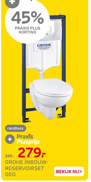 Aanbieding: Grohe inbouw-reservoirset geo
