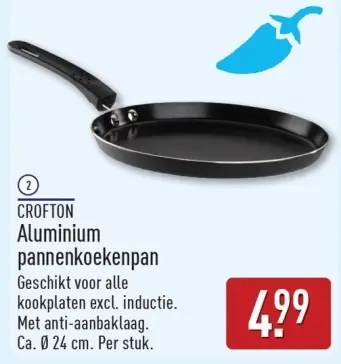 Aanbieding: Aluminium pannenkoekenpan