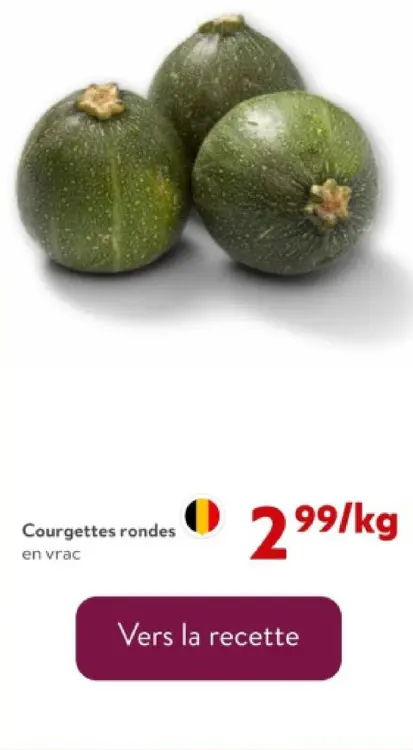 Offre: Courgettes rondes