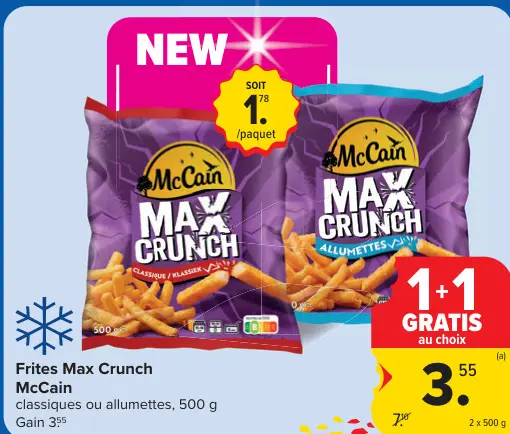 Offre: Frites Max Crunch