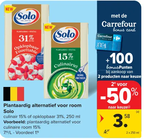 Promotie: Plantaardig alternatief voor room