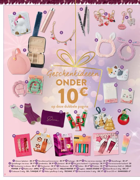 Promotie: Cadeau ideeën - make-up, kleding, kerst en sieraden