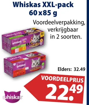 Aanbieding: Whiskas XXL-pack