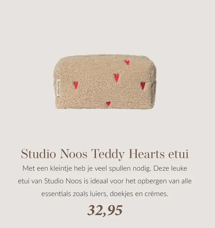 Aanbieding: Teddy Hearts etui