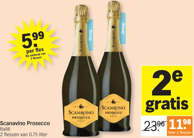 Promotie: Scanavino Prosecco