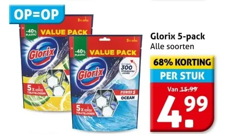 Aanbieding: Glorix 5-pack