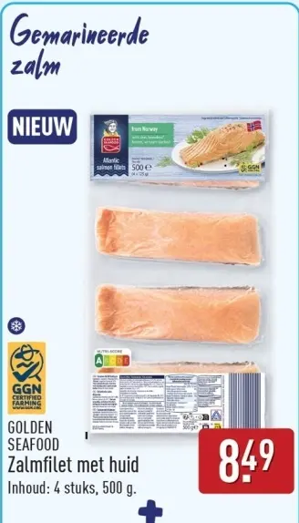 Aanbieding: Zalmfilet met huid