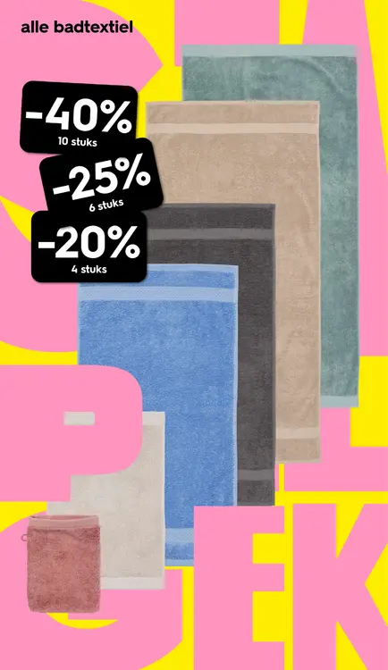 Promotie: Alle badtextiel