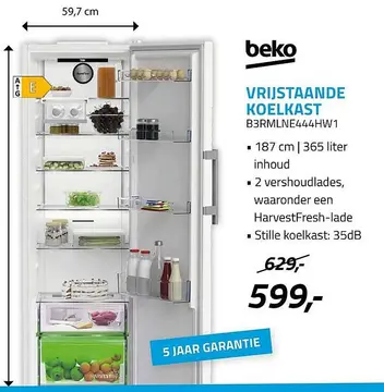 Aanbieding: Vrijstaande koelkast