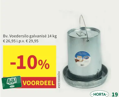 Promotie: Voedersilo galvanisé