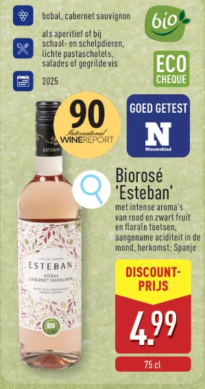 Promotie: Biorosé 'Esteban'