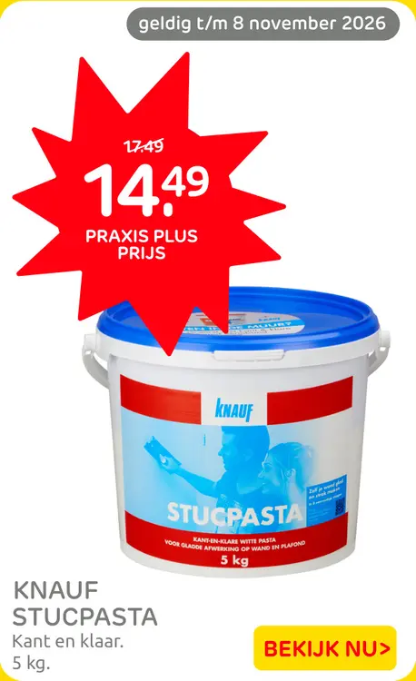 Aanbieding: Stucpasta