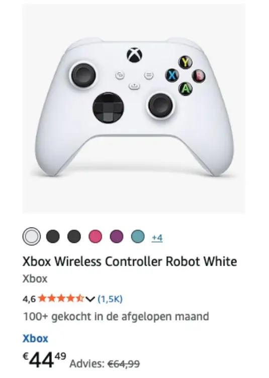 Aanbieding: Wireless Controller Robot White