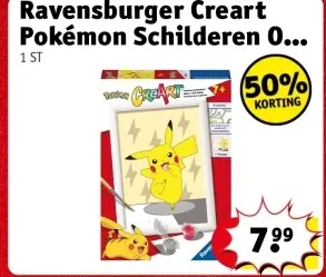 Aanbieding: Ravensburger Creart Pokémon Schilderen Op Nummer
