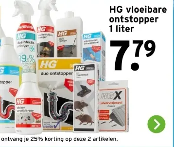 Aanbieding: vloeibare ontstopper