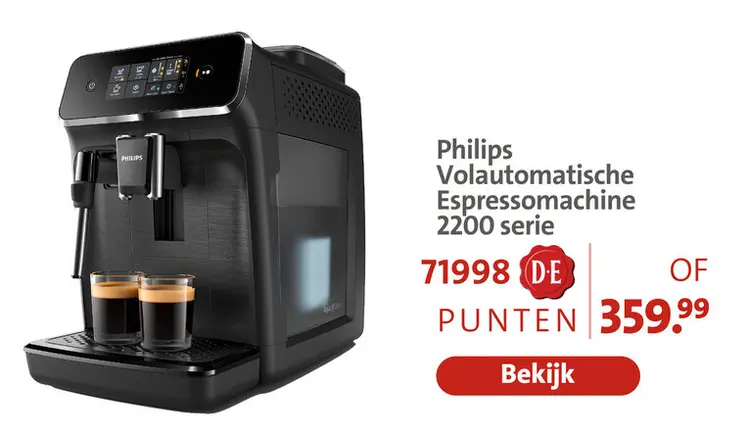 Aanbieding: Volautomatische Espressomachine 2200 serie